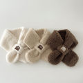 Bear Children Winter Mittens Thicken Warm Halter Baby Gloves for Girls Boys Lamb Wool Korean Kids Scarfs Baby Neck Warmer 2-6Y.