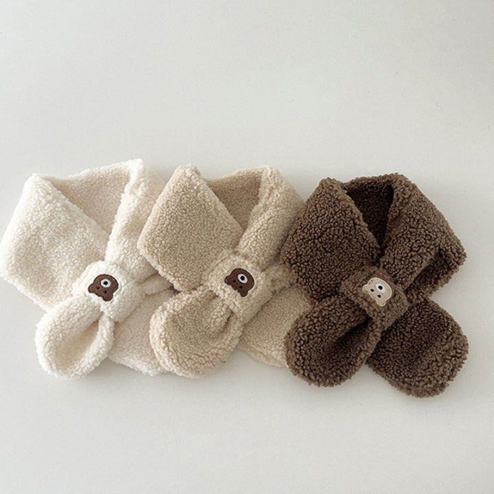 Bear%20Children%20Winter%20Mittens%20Thicken%20Warm%20Halter%20Baby%20Gloves%20for%20Girls%20Boys%20Lamb%20Wool%20Korean%20Kids%20Scarfs%20Baby%20Neck%20Warmer%202-6Y%20-%20Image%202