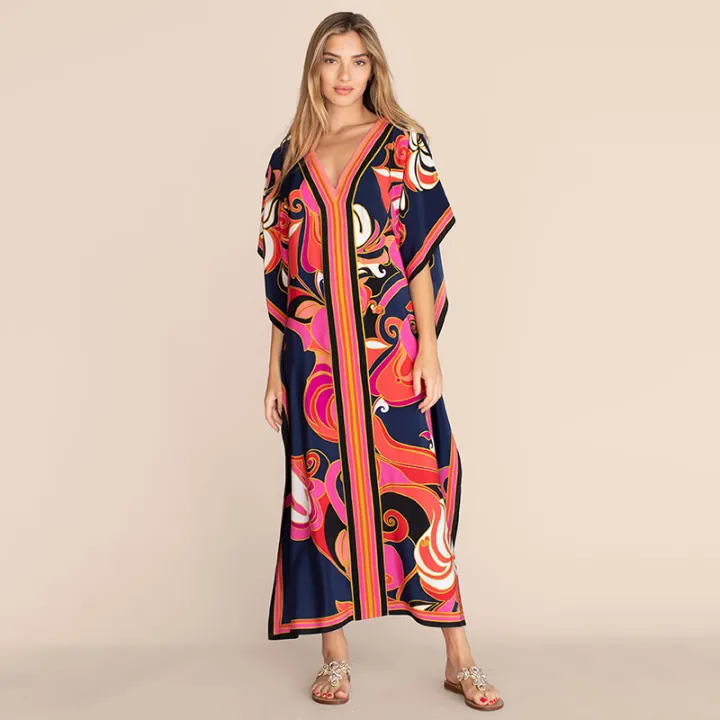 Kaftan%20Dress%20Over%20Size%20Women%20Beach%20Dress%20Cover%20Up%20Summer%20Clothes%20Kimono%20Mujer%20Vestidos%20De%20Fiesta%20-%20Image%202