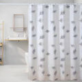 Bathroom Shower Curtains PEVA Waterproof Thickening Bath Curtain With Hooks Rustproof Metal Grommets Leaf Pattern Shower Curtain. 