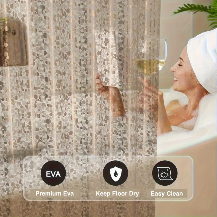3D%20Pebble%20Design%20Shower%20Curtain%20Waterproof%20PEVA%20Thick%20Semi-Transparent%20Bathroom%20Partition%20Door%20Curtain%20for%20Shower%20Room%20-%20Image%203