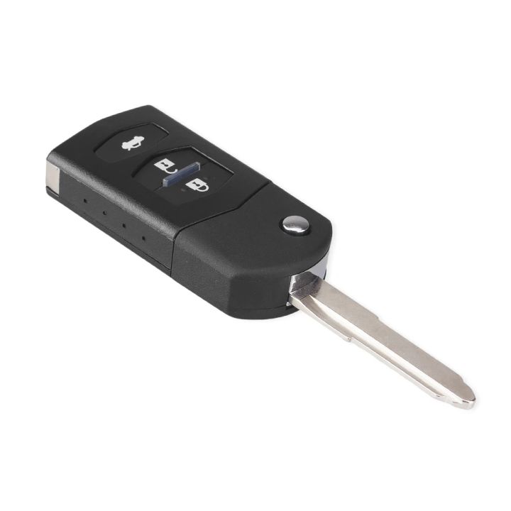 DANDKEY%202/3%20Buttons%20Folding%20Flip%20Car%20Remote%20Key%20Shell%20Fob%20Case%20Cover%20For%20MAZDA%202%203%205%206%20MX5%20Uncut%20Blade%20With%20Battery%20Holder%20-%20Image%205