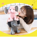 25cm Gray Elephant Stuffed Plush Toys Kawaii Animals Soft Sleeping Stuffed Pillow Doll Plushie for Baby Room Decorative . 