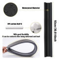93*10cm Waterproof Seal Strip Draught Excluder Stopper Door Bottom Guard Double Silicone Rubber Seal Dustproof Soundproof. 