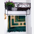 Space saver Metal Wall Stand Includes 3 Jaymamaz Hangers 12″ Black. 