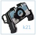 Original 100% K21 pugb helper 4 inch connect game Holder peace elite fast button shooting controller for PUBG rules of survival game trigger joystick game for iOS Android phone. 