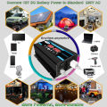 12V/220V Solar Panel System Solars Panels 4000W Solar Inverter Kit Battery Chargers Controller Complete Power Generation. 