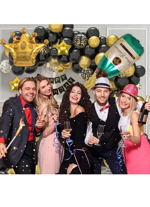 Luxury%20Birthday%20Party%20Decorations%20with%20Happy%20Birthday%20Banner%20in%20Gold%20Metallic,%20Black%20Gold%20Silver%20Confetti%20Balloons%20Supplies,%20Crown%20Beer%20Foil%20Balloons%20for%2018th%2021th%2030th%2040th%2050th%2060th%20Birthday%20Party%20-%20Image%203