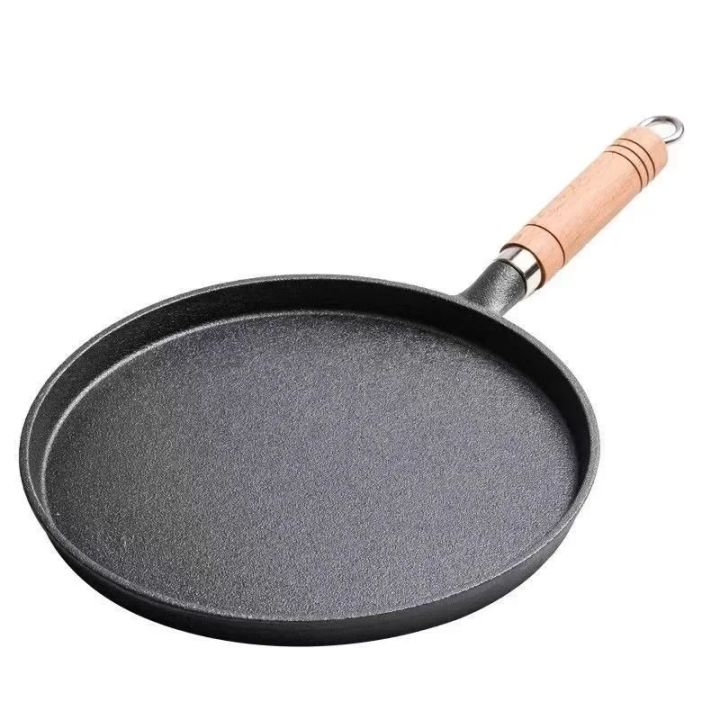 26cm%20Cast%20Iron%20Frying%20Pan%20Uncoated%20Non-stick%20Egg%20Pancake%20Pan%20Crepe%20Maker%20Steak%20Frying%20Pot%20Gas%20Induction%20Cooker%20Kitchen%20Cookware%20-%20Image%202