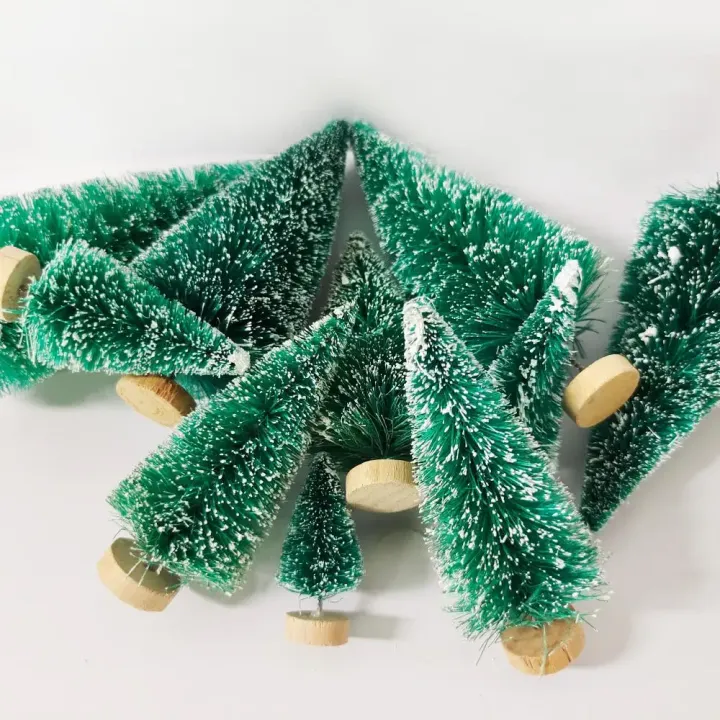 5/8pcs%20Mini%20Christmas%20Trees%20Small%20Artificial%20Christmas%20Tree%20Ornament%20Cedar%20Pine%20Sisal%20Tabletop%20Merry%20Christmas%20Party%20Decoration%20-%20Image%202