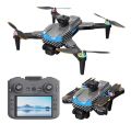 Display Remote 4K Dual Camera RC Quadcopter Drones With 4K Cameras WiFi Foldable Drones Double Cameras Optical Flowing Helicopter Drones Remote or App Controlled. 