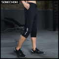 SONECHOKI Running Calf-length Pants Men Gym Joggers Loose Sport Trousers Printing Basketball Quick Dry Workout Bottom Male. 