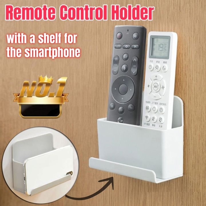 Wall Mounted Organizer Storage Box Remote Control Air Conditioner Storage Case Mobile Phone Plug Holder Stand Container Rack New