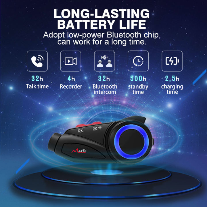 Maxto%20M3S%20Motorcycle%20Helmet%20Headset%20Bluetooth%20Intercom%20Waterproof%20%20Lens%20WiFi%201440p%20Video%20Recorder%20DVR%20Interphone%20-%20Image%206