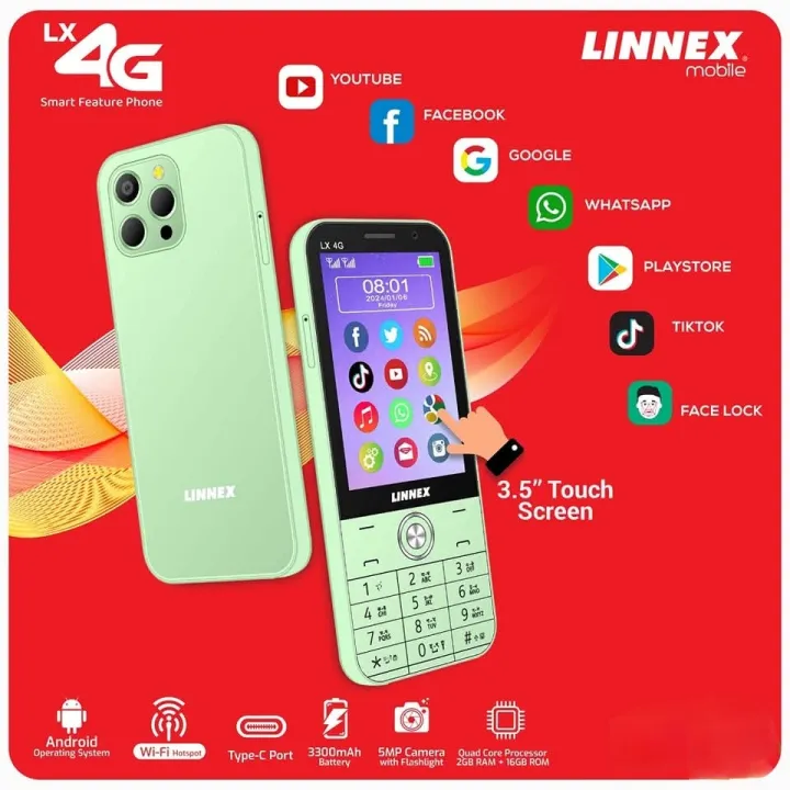 (3/32)Smart%20phone%20with%20batton%20and%20touch%20screen%20What's%20app%20and%20all%20smartphone%20facilities%20linnex%204X%20%204G%20Mobile%20-%20Image%202