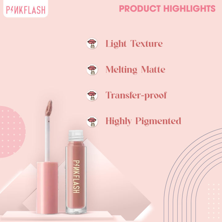 PINKFLASH%20Melting%20Matte%20Waterproof%20Lipcream%20-%20003%20Most%20Orange%20(PF-L01)%20-%20Image%202