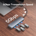 Baseus Usb Hub 4 Port ABS Hub Usb 3 0 for Laptop Multi Splitter Adapter For Macbook PC Computer Accessories.