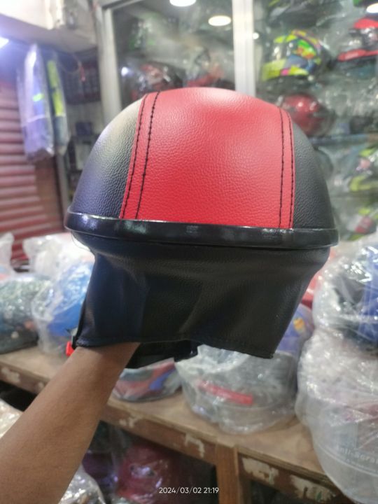 Half%20Face%20Cap%20Helmet%20Red%20&%20Black%20-%20Image%203