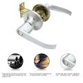 Door Handle Lock Round Entry Security Privacy Sliding Front Doors Entrance Keyed Locks for Bedroom Living Room Household. 