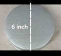 500g Round Cake Tray , 6 inch × 2.5 inch. 