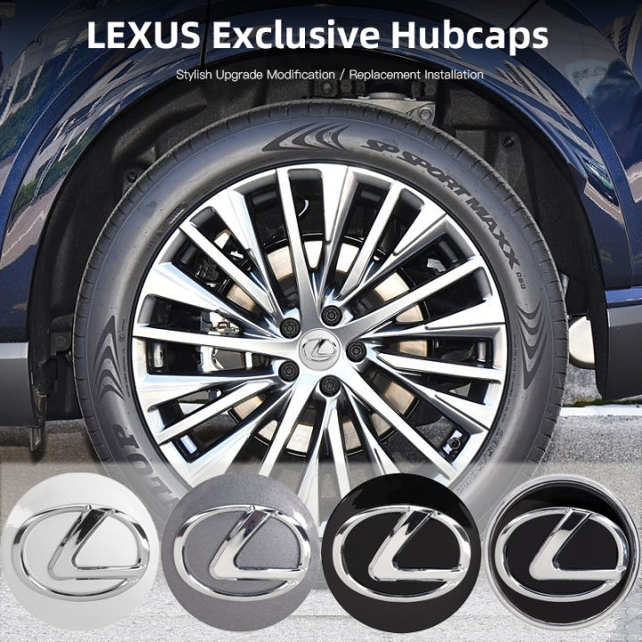 4Pcs Car Wheel Center Hub Caps Cover Accessories For Lexus FSPORT GS GX IS LS LX CT LC RC LBX NX RX 350h 450h ES UX 300e GX460