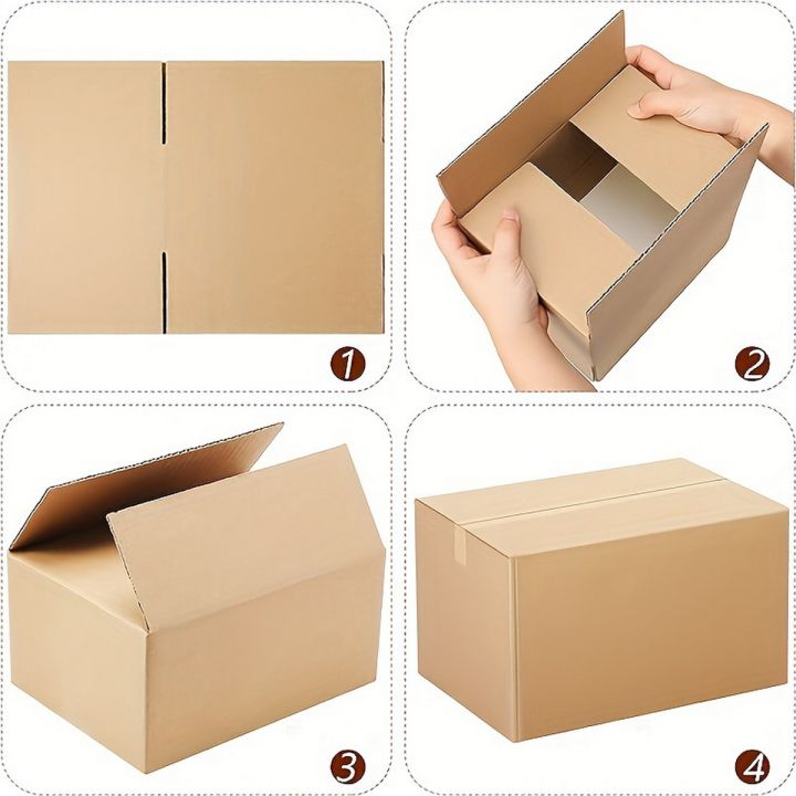 Mailing%20Shipping%20Boxes,%207.6x3.94x5.1inches,%20Brown%20Corrugated%20Cardboard%20Mailer%20Box%20With%20Lids,%20Single%20Wall,%2032Lb/sq%20inch,%20-%20Image%205