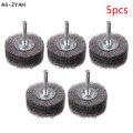 5Pcs/2Pcs/1Pc Rotary Polishing Tool Professional Stainless Steel Wire Brush Wheel 2" 50mm Rust Removal Edge Grinding Brush. 