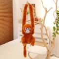 Simulation Cute Monkey Plush Toy Golden Monkey Doll Long Arm Monkey High-end Curtain Bundled Ornaments Stitch Stuffed Toys. 