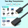 Mini HDMI cable 4K 60Hz HDMI 2.0 Mini HDMI to HDMI cable adapter Mini HDMI male to HDMI female cable Coupler Adapter. 