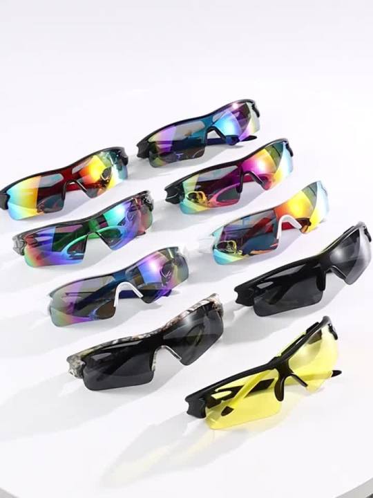 New UV400 Protective Sports Eyewear - Lightweight Full-Cover Lens, Unisex Wrap-Around for Cycling, Hiking & Daily Use