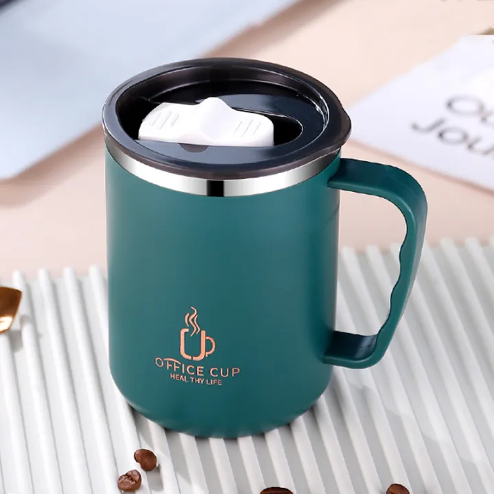 500ml/17oz%20304%20Stainless%20Steel%20Water%20Bottle%20Double%20Layers%20Coffee%20Mug%20Milk%20Cup%20With%20Plastic%20Lid%20And%20Handle%20-%20Image%202