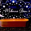 customized name Acrylic illusion lamp Size 8x6 3 mm acrylic sheet top Wooden base NOW RBG COLOR ALSO AVAILABLE. 