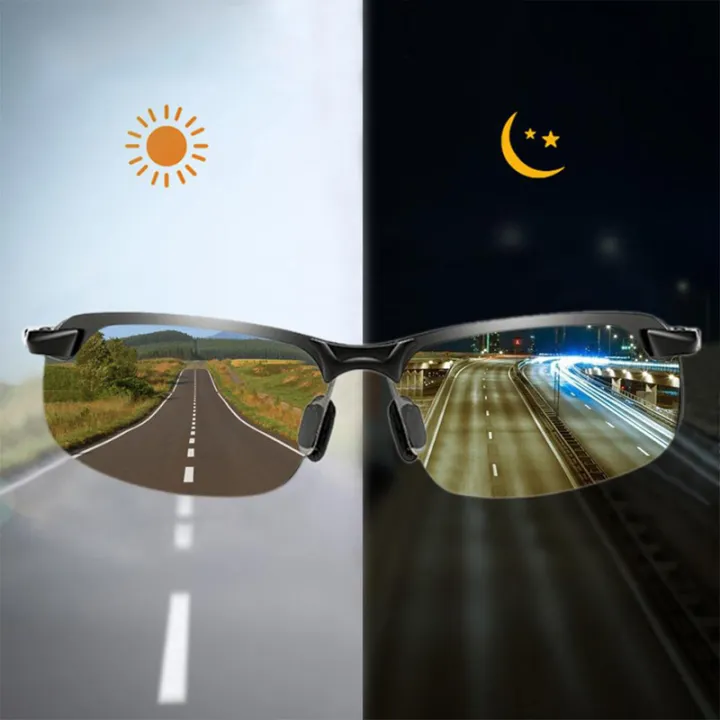2%20Pairs%20of%20Night%20Vision%20Glasses%20Men's%20Goggles%20Half%20Frame%20Fashion%20Glasses%20Day%20and%20Night%20Dual-use%20Driving%20Glasses%20Half%20Frame%20-%20Image%203