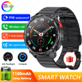 Outdoor Smart Watch Men 1100mAh Battery Compass Fitness Tracker AMOLED HD Display BT Calling Smartwatch For Android IOS.