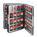 64 in 1 Storage Game Case For Switch 2/ Switch/ Lite/ OLED w/ 64 Cartridge & 64 Micro SD Card Slots Hard Shell Silicone Lining. 