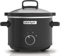 Crock-Pot CSC046 Slow Cooker, 2.4 Litre, Black, Stoneware, 2.4 liters. 