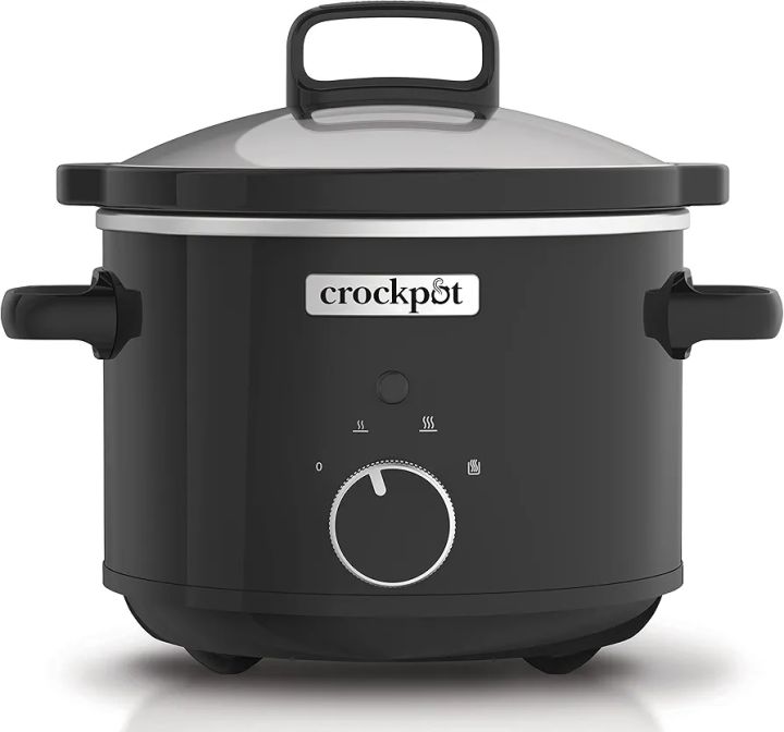 Crock-Pot CSC046 Slow Cooker, 2.4 Litre, Black, Stoneware, 2.4 liters