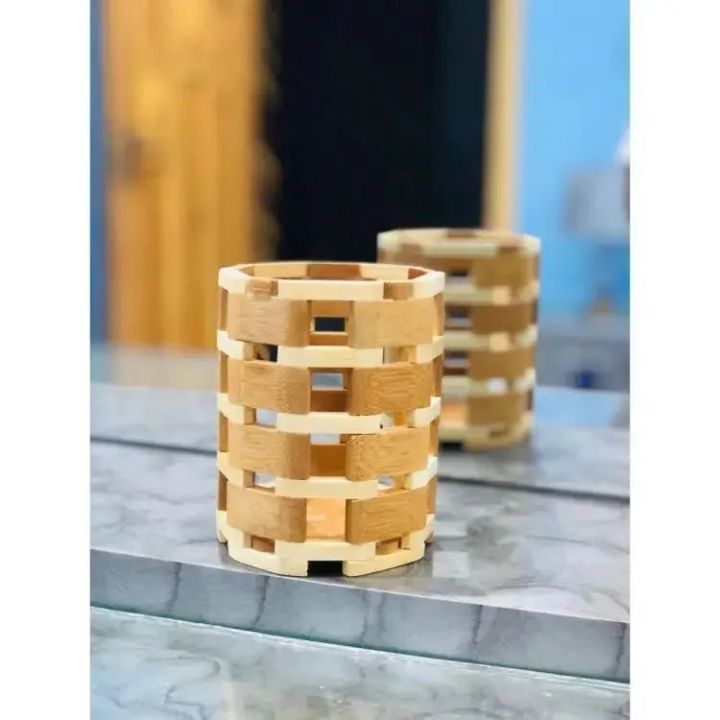 Wooden Spoon Stand /Hand Made Wood Spoon Stand/Rack , Holder Round Shape