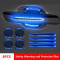 Car Door Reflective Stickers Anti-scratch Safty Warning Stickers Auto Handle Protection Film Exterior Styling Car Accessories.