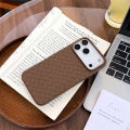 Braided Textured Phone Case for IPhone 17 AIR 16E 15 14 Plus 13 12 11 Pro Max Liquid Silicone Knitted Pattern Breathable Cover.