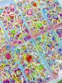 Fun Laser Diamond Stickers, 3D Diamond Foam Stickers, Heart-Shaped Gemstone Laser Stickers, Made of Pvc and Foam Materials, Can Be Used for Scrapbooking, Photo Album Decoration, DIY Journals, Notebooks, Phone Case Deco. 