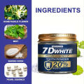 7D White Hydroxyapatite Tooth Powder | 20% nHAP | Deeply Cleans Teeth with Charcoal & Mint for Fresh Breath. 
