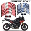 For YAMAHA Tracer 9 GT Motorcycle Reflective Decals Accessories Motor Cycle Scoote Tyre Wheel Hub Rim Stripe Tape Stickers. 