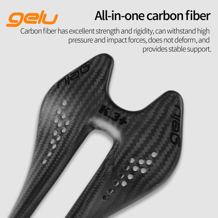 gelu%20Bicycle%20Carbon%20Fiber%20Saddle%20Ultralight%2055g%20Hollow%20Breathable%20Ergonomics%20Mtb%20Road%20Bicycle%20Full%20Carbon%20Fiber%20Cushion%20-%20Image%203
