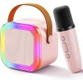 Karaoke sound system K12 with mic colorful light effect. 