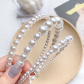 4-Piece Set of Fashionable and Simple Ultra-Fairy Pearl Headbands, Versatile Hair Accessories for Women, Suitable for Daily Casual Wear and Formal Attire.