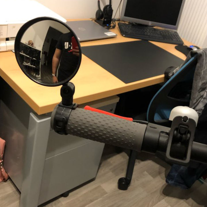 Rearview mirror for scooter M360 Ninebot scooter qicycle EF1 bike back mirror cycle strap Flex rear view