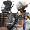 Mosquito Net Full Cover for Baby Car seat Cover Cradles Stroller Mosquito Netting Stretchable Netting Dual-Use Zipper Mesh. 