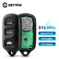 KEYYOU 314Mhz Remote key For Toyota Highlander Camry Solara Corolla Sienna 2002 2003 2004 2005 2006 HY FCC ID GQ43VT14T HYQ12BBX. 