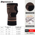 1Pcs Copper Fiber Bracer Wrist Elastic Sport Bandage Wristband Hand Gym Support Wrist Brace Wrap Tennis Fitness Powerlifting.
